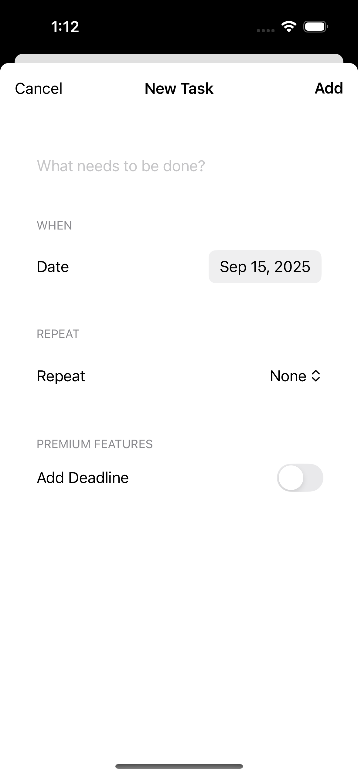TodoList Add Task
